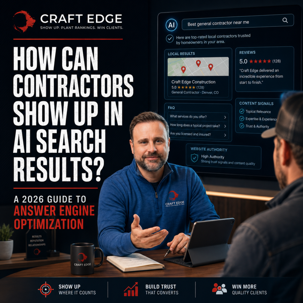 How Can Contractors Show Up in AI Search Results? A 2026 Guide to Answer Engine Optimization